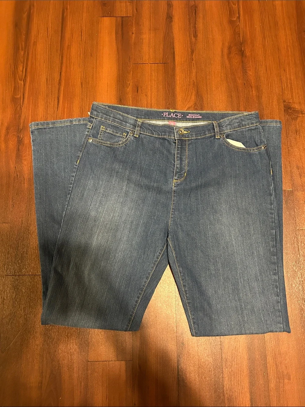 🆕 Girls Childrens Place Bootcut Blue Jeans Size 20+ Denim Pants Everyday